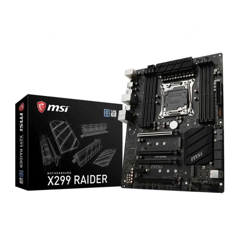 MSI X299 Raider DDR4 LGA 2066 ATX Intel Motherboard - اللوحة الأم